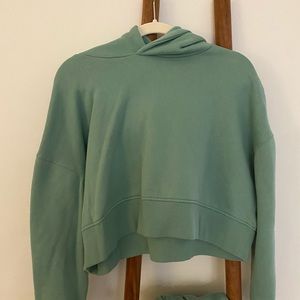 Forever 21 Green Hoodie and Sweatpants Set, Top is XL and Bottoms are M